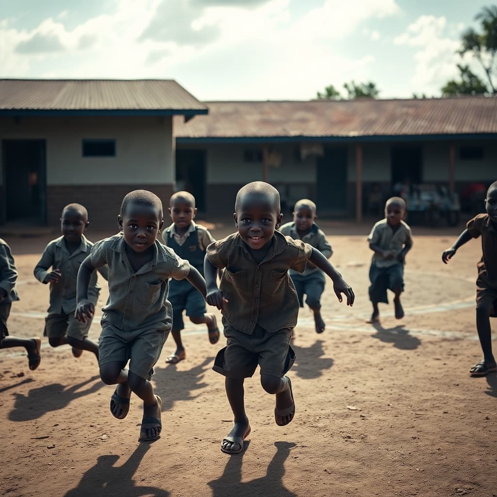 Students at Allamano Special School