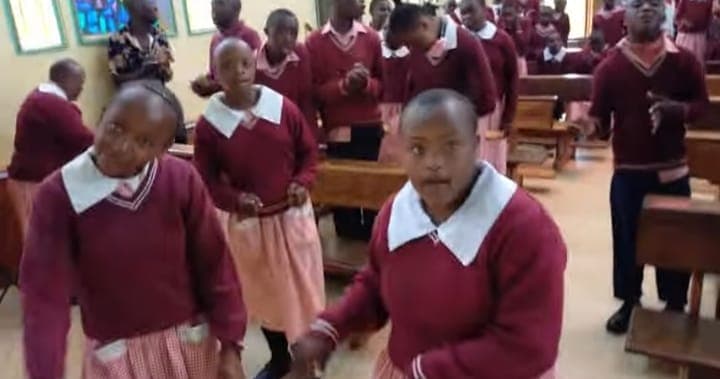 Students working together